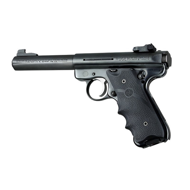 Picture of  Hogue 82070 Rubber Grip  Black With Finger Grooves & Left Hand Thumb Rest For Ruger Mark Ii, Iii