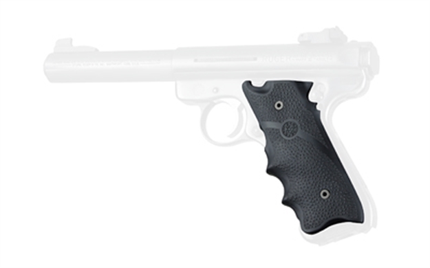 Picture of  Hogue 82000 Rubber Grip  Black With Finger Grooves For Ruger Mark Ii, Iii