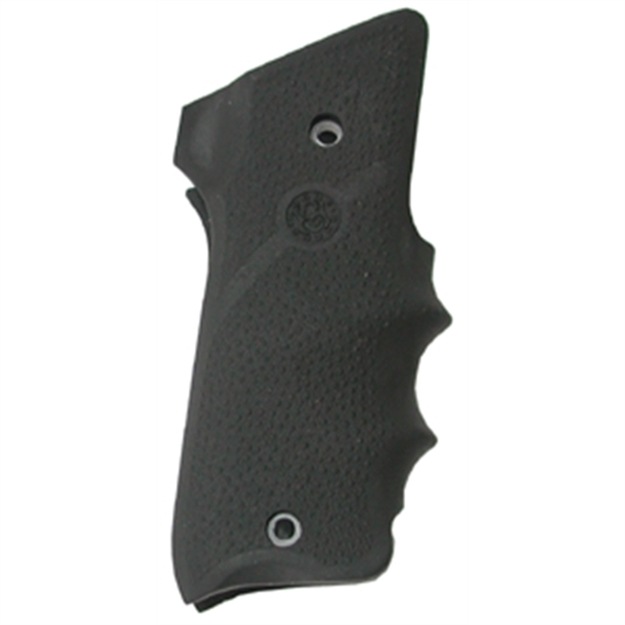 Picture of  Hogue 82060 Rubber Grip  Black With Finger Grooves & Right Hand Finger Rest For Ruger Mark Ii, Iii