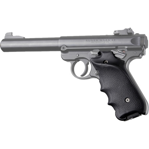 Picture of Hogue Ruger Mkiv Rubber Grip With Finger Grooves And Right Hand Thumb Rest Black 79060
