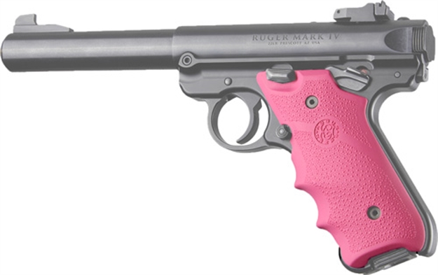 Picture of Hogue Grips Ruger Mkiv Rubber Grip W/ Finger Grooves Pink