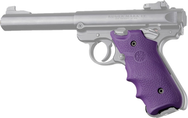 Picture of Hogue Grips Ruger Mkiv Rubber Grip W/ Finger Grooves Purple