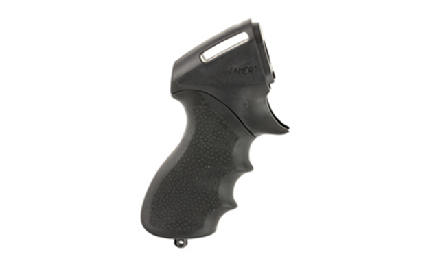 Picture of  Hogue 08714 Tamer  Black Rubber Pistol Grip With Finger Grooves For Remington 870