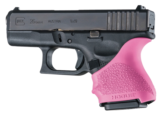 Picture of Hogue Handall Beaver Tail Grip Sleeve Glock 2627 Pink!