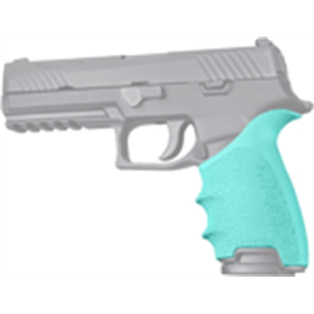 Picture of Hogue Handall Beaver Tail Grip Sleeve Sig Sauer P320 Aqua