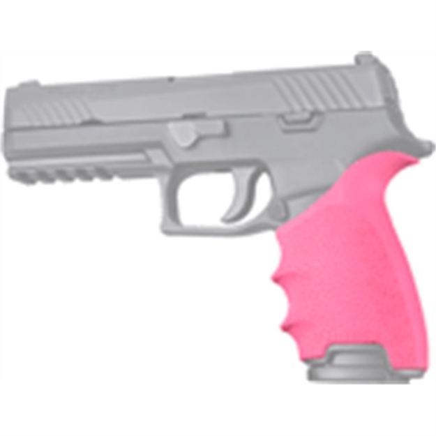 Picture of Hogue Handall Beaver Tail Grip Sleeve Sig Sauer P320 Pink