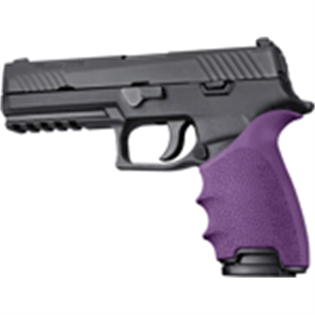 Picture of Hogue Handall Beaver Tail Grip Sleeve Sig Sauer P320 Purple