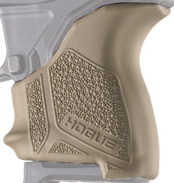 Picture of  Hogue 18123 Handall Beavertail Grip Sleeve Made OF Rubber With Textured Flat Dark Earth Finish For Ruger Lcp II 743108181232