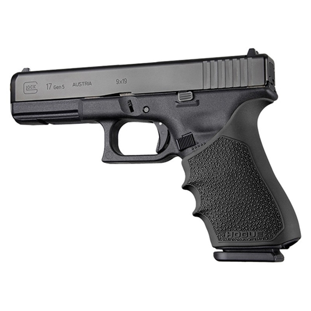 Picture of Hogue Handall Beavertail Grip Sleeve, Glock 17, G17l, G19x, G34, G34 Mos, Gen 1-2-5, Black 17020