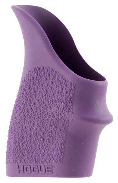 Picture of  Hogue 18406 Handall Beavertail Grip Sleeve Textured Purple Rubber For Glock 26, S&W M&P Shield, Ruger Lc9
