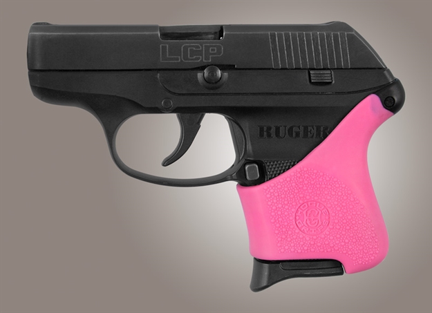 Picture of Hogue Handall Hybrid Pnk Ruger Lcp