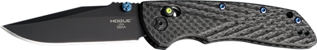 Picture of Hogue Inc. Deka Able Lock Fldr 3.25 Clip Point Carbon Fiber Green 24299-LIM