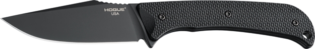 Picture of  Hogue 35869 Extrak  3.30" Fixed Clip Point Plain Black Cerakote Cpm M4 Tool Steel Blade, Black Textured G10 Scales Handle 743108358696