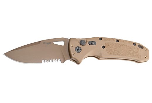 Picture of Hogue K320a M17 3.5" Auto Fldr Drop Point Blade Poly Tan 36333H