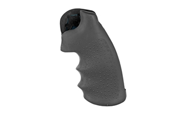 Picture of  Hogue 46000 Overmolded Monogrip Black Rubber With Finger Grooves For Colt Python 743108460009