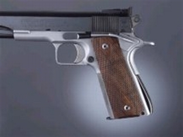 Picture of Hogue Grips Govt Model Walnut Checkered 16Lpi 45673