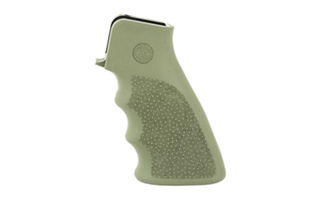Picture of  Hogue 15001 Overmolded Grip Cobblestone OD Green Rubber With Finger Grooves For Ar-15, M16 743108150016