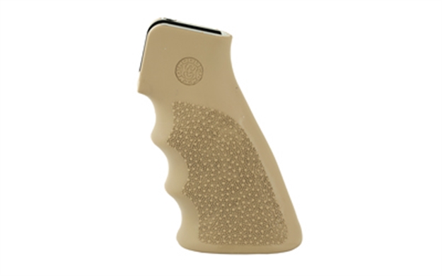 Picture of  Hogue 15003 Overmolded Grip Desert Tan Rubber With Finger Grooves For Ar-15, M16
