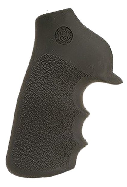 Picture of  Hogue 80020 Tamer Grip Black Rubber With Finger Grooves For Ruger Gp100, Super Redhawk 743108800201