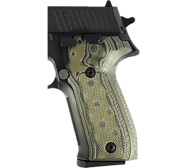 Picture of Hogue Sig P226 Da/Sa Checker Grn