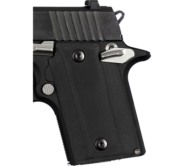 Picture of  Hogue 98149 Grip Panels  Smooth Black G10 For Sig P938