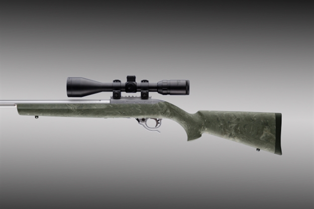 Picture of Hogue Stock Ruger 10/22 Heavy Barrel Ghillie Green 22810 743108228104