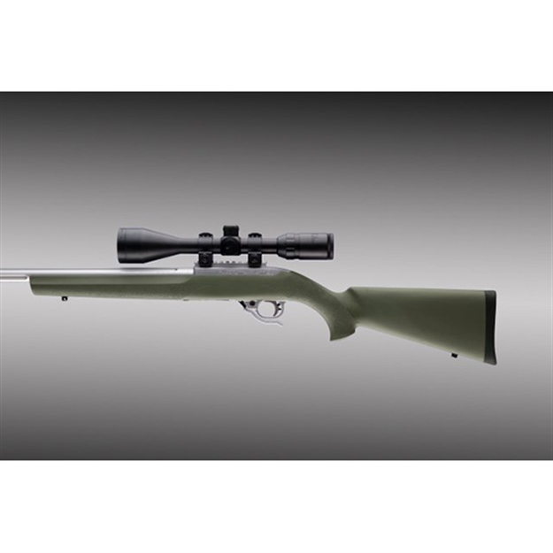 Picture of Hogue Stock Ruger 10/22 Std Weight Barrel OD Green< 22200