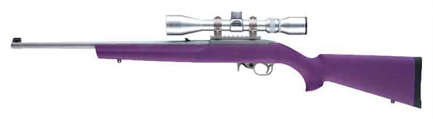 Picture of Hogue Stock Ruger 10/22 Standard Weight Barrel Purple 22006 743108220061