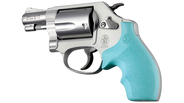 Picture of Hogue Grips S&W J Frame Round Butt Bantam Aqua 61004 743108610046