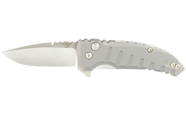 Picture of Hogue X1 Microflip 2.75" Foldr Drop Point Blade Alum Frme Gry 24172 743108241721