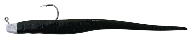 Picture of Hogy Classic Jiggin' Tail Pre-Rigged, 10", 1 Oz, Black, 1/Pack