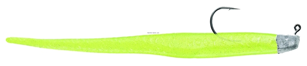 Picture of Hogy Classic Jiggin' Tail Pre-Rigged, 10", 1 Oz, Green Sexy, 1/Pack
