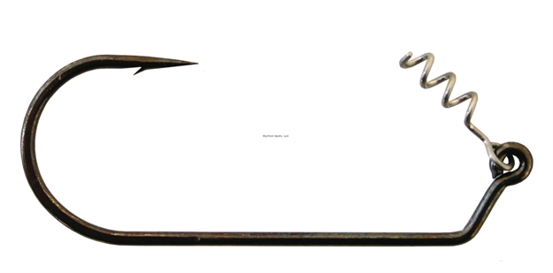 Picture of Hogy Unweighted Classic Swimbait Hook, Size 10/0, Needle Point, Long Shank, Light Wire, Bait Keeper, Nickel, 3 Per Pack