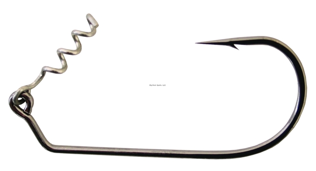 Picture of Hogy Unweighted Classic Swimbait Hook, Size 5/0, Needle Point, Long Shank, Light Wire, Bait Keeper, Nickel, 3 Per Pack