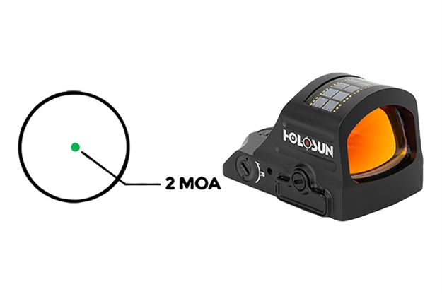 Picture of Holosun  HE 407C-X2 1X 2 Moa Green Dot Black Hardcoat Anodized