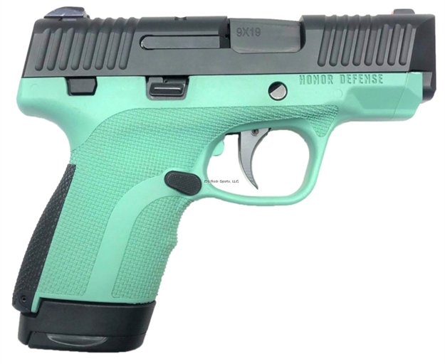 Picture of Honor Defense Sub Compact Pistol 9Mm 3.2" 1-7, 1-8Rd - Turquoise