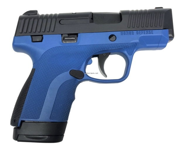 Picture of Honor Defense Sub Compact Pistol 9Mm 3.2" Manual Saftey 1-7, 1-8Rd - Electric Blue