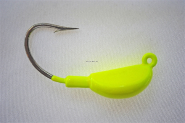 Picture of Hookup Big Jig Jighead, 1 1/2 Oz, Chartreuse, 3/Pack, 6/0 Mustad Duratin Hook