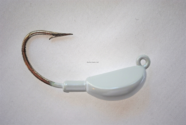 Picture of Hookup Big Jig Jighead, 1 1/2 Oz, Pearl, 3/Pack, 6/0 Mustad Duratin Hook