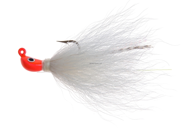 Picture of Hookup Bonefish Bucktail Jig, 1/4 Oz, Hot Pink/White, 1/0 High Carbon Steel Hook