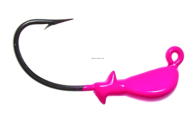 Picture of Hookup Inshore Premium Jighead, 1/2 Oz, Pink, 4/Pack, 4/0 Vmc Perma Steel Hook