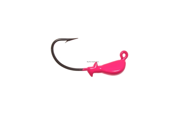 Picture of Hookup Inshore Premium Jighead, 1/4 Oz, Pink, 5/Pack, 3/0 Vmc Perma Steel Hook