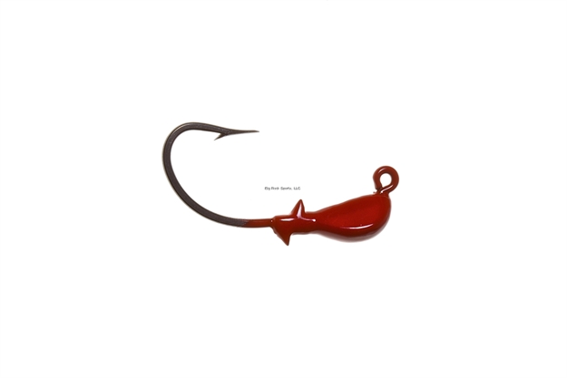 Picture of Hookup Inshore Premium Jighead, 1/4 Oz, Red, 5/Pack, 3/0 Vmc Perma Steel Hook