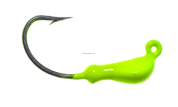 Picture of Hookup Light Tackle Jighead, 1/16 Oz, Chartreuse, 5/Pack, SZ 2 High Carbon Steel Hook