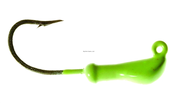 Picture of Hookup Light Tackle Jighead, 1/8 Oz, Chartreuse/Glow, 5/Pack, 2/0 High Carbon Steel Hook