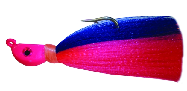 Picture of Hookup Syntail Bucktail Jig, 2 Oz, Pink, 8/0 Mustad Duratin Hook