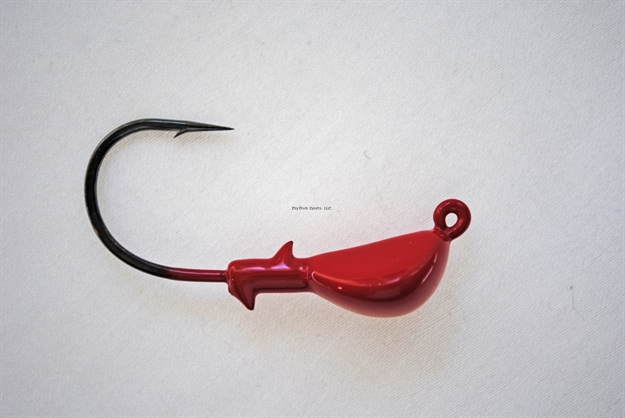 Picture of Hookup XL Jighead, 1/2 Oz, Red, 4/Pack, 4/0 Needle-Point Black Nickel Wide Gap Hook