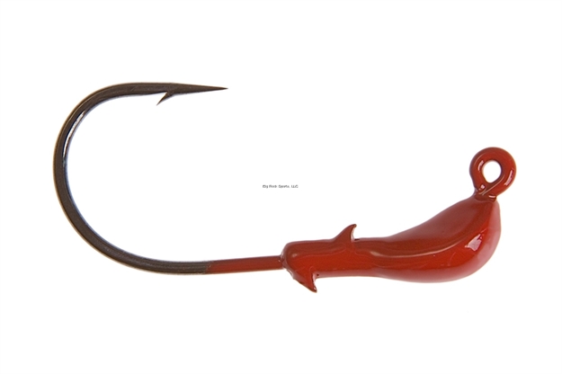 Picture of Hookup XL Jighead, 1/4 Oz, Red, 5/Pack, 3/0 Needle-Point Black Nickel Wide Gap Hook