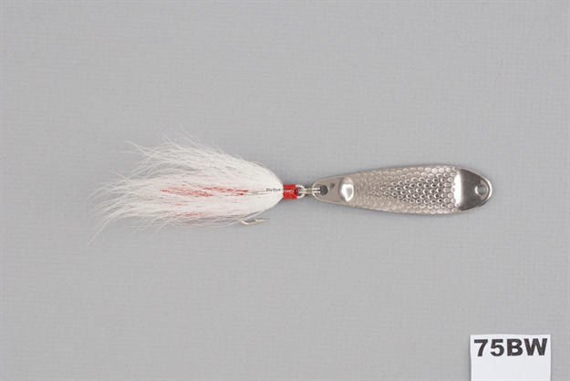 Picture of Hopkins Shorty Hammered Spoon W/Bucktail Treble, 2 1/2", 3/4 Oz, Stainless Steel