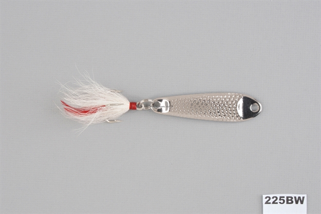 Picture of Hopkins Shorty Hammered Spoon W/Bucktail Treble, 3 1/2", 2 1/4 Oz, Stainless Steel